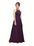 ALICEPUB Plus Size Keyhole Chiffon Bridesmaid Dresses Long Formal Party Dress For Women Wedding