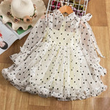 Girl's Dresses Cute Girls Dress Autumn Girl Dresses Fancy Flower Princess Dress Toddler Tutu Baby Kid Birthday Tulle Cloth Casual Wear 3 8Y