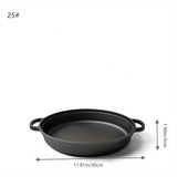 1pc Thickened Cast Iron Frying Pan - Heavy-Duty, Non-Stick, Induction Ready, Gas Stove Compatible, Old-Fashioned Household Essential - Durable, Heat-Resistant, Easy to Clean, Suitable for Various Cooking Methods