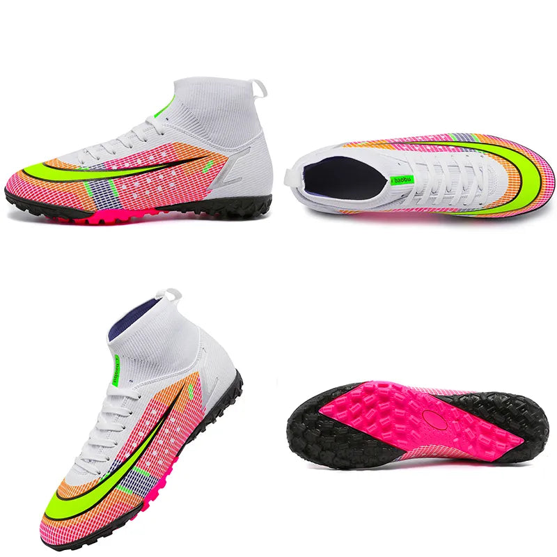 Quality Football Boots Cleats Wholesale C.Ronaldo Durable Light Comfortable Soccer Shoes Outdoor Genuine Futsal Studded Sneakers