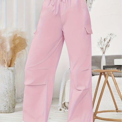 dunnmall Y2K Oversized Cargo Straight Casual Pants, Straight Loose Low Waist Casual Pants, Women's Clothing