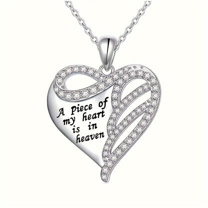 Fashion delicate and elegant love heart pendant necklace men women trend personalized jewelry Thanksgiving Christmas birthday gift commemorative gift