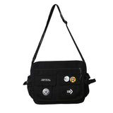DUNNMALL Japanese Multi-Functional Men's Shoulder Bag Large Capacity Women's Messenger Bag  Spring New Simple Briefcase Trendy Bag