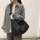 DUNNMALL Single Shoulder Bag Men's Fashion Brand Large Capacity Functional Messenger Bag Messenger Bag Women's Casual Sports Gym Bag Japanese Style Workwear Bag