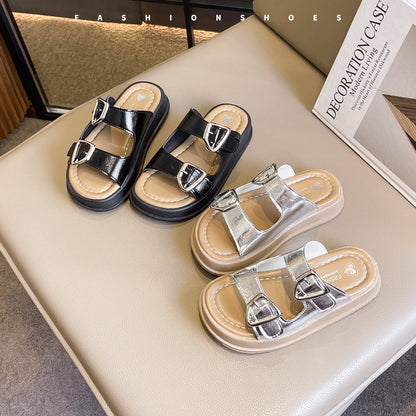 Dunnmall Children's Sandals  Summer New Girls Sandals Beach Shoes Korean Boys Roman Shoes Baby Birkenstock