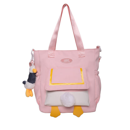 Spring New Junior High School the Campus of Middle School Cute Series Classic Duck Butt Fashion Design Student Backpack