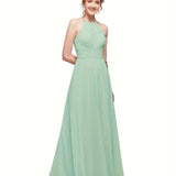 ALICEPUB Plus Size Keyhole Chiffon Bridesmaid Dresses Long Formal Party Dress For Women Wedding