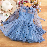 Girl's Dresses Cute Girls Dress Autumn Girl Dresses Fancy Flower Princess Dress Toddler Tutu Baby Kid Birthday Tulle Cloth Casual Wear 3 8Y