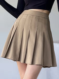 dunnmall  Stylish Pleated Shorts Skirt For Women, Casual Athletic Mini Skater Skirt,Versatile Sporty