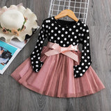 Girl's Dresses Cute Girls Dress Autumn Girl Dresses Fancy Flower Princess Dress Toddler Tutu Baby Kid Birthday Tulle Cloth Casual Wear 3 8Y