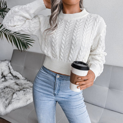 Dunnmall Misty Days Crop Sweater