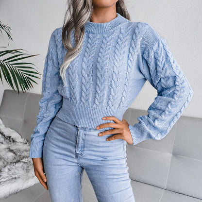 Dunnmall Misty Days Crop Sweater