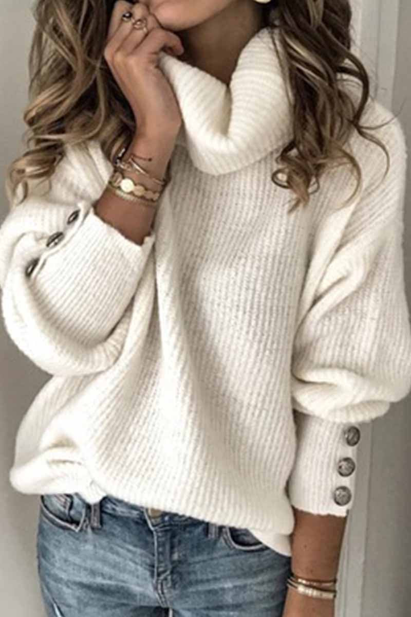 Dunnmall Turtleneck Knitted Sweater(4 Colors)