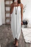 Dunnmall Solid Color Knitted Loose And Irregular Maxi Dress(5 Colors)