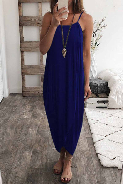 Dunnmall Solid Color Knitted Loose And Irregular Maxi Dress(5 Colors)