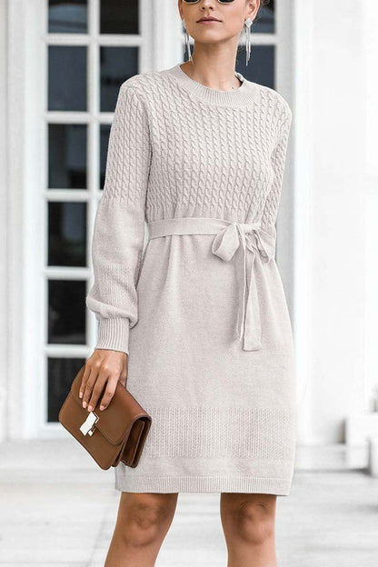 Dunnmall Winter Knit Sweater Dress