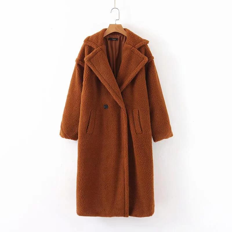 Dunnmall Lamb Wool Coat Plus Size（4 colors）