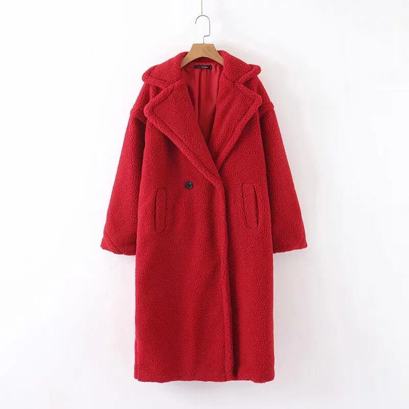 Dunnmall Lamb Wool Coat Plus Size（4 colors）