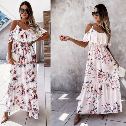 Dunnmall Gotta Floral Maxi Dress