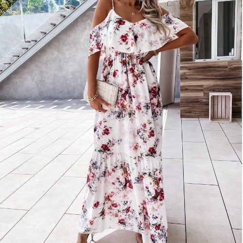 Dunnmall Gotta Floral Maxi Dress