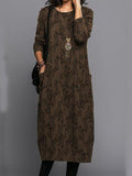 Dunnmall Long Sleeve Vintage Fall Dresses