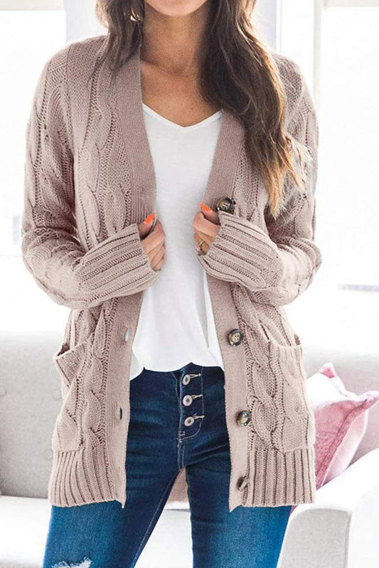 Dunnmall Casual V-Neck Single Breasted Coat