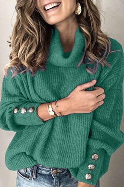 Dunnmall Turtleneck Knitted Sweater(4 Colors)